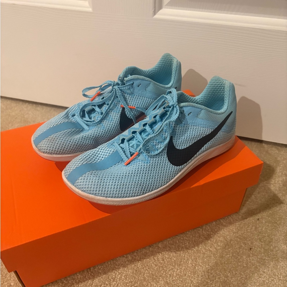 Nike Light Blue distance spikes